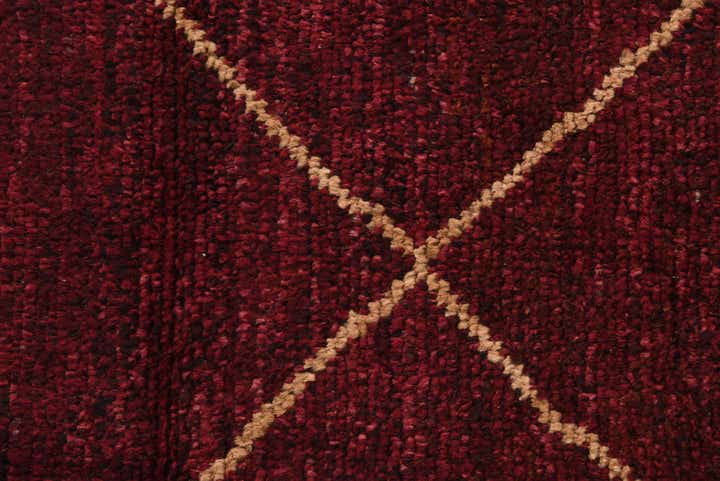6' 4 x 9' 7 Hand Knotted Moroccan Wool Rug
