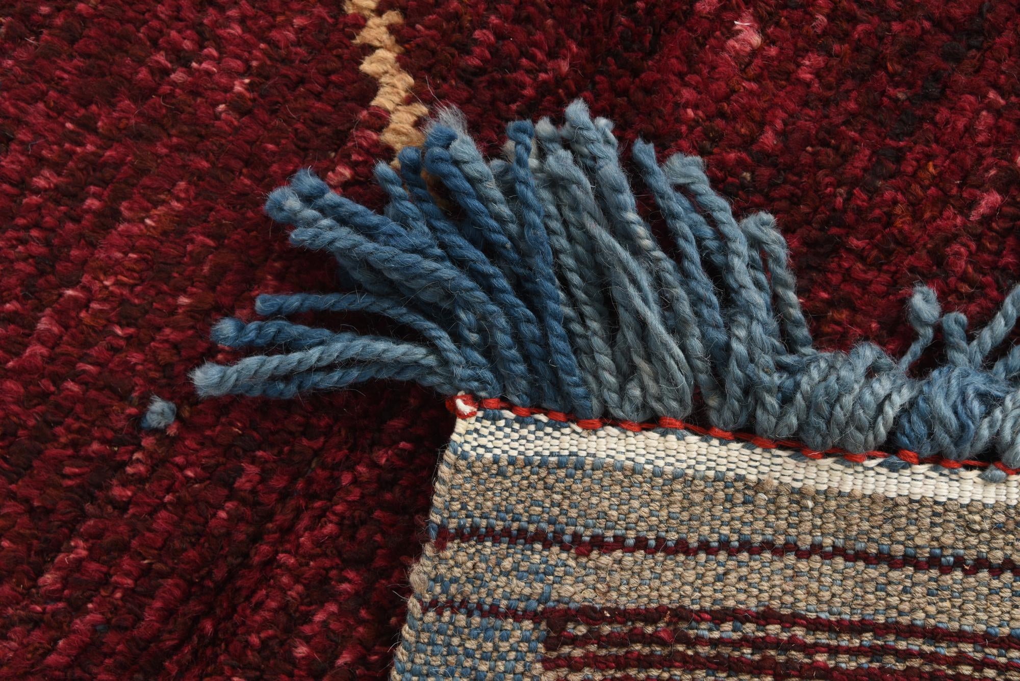 6' 4 x 9' 7 Hand Knotted Moroccan Wool Rug