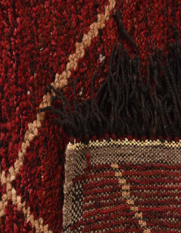 Detail image of 6' 2 x 9' 6  Hand Knotted Moroccan Wool Rug