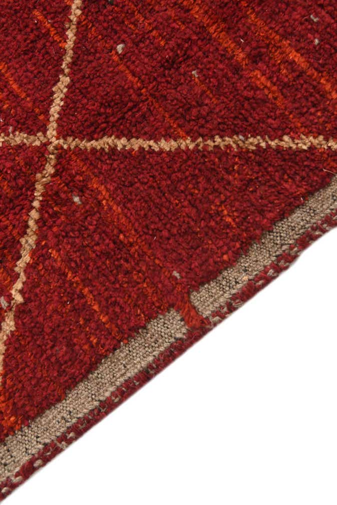 4' 3 x 6' 8 Hand Knotted Moroccan Wool Rug