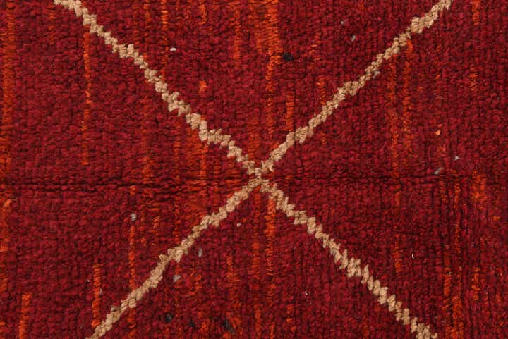 4' 3 x 6' 8 Hand Knotted Moroccan Wool Rug