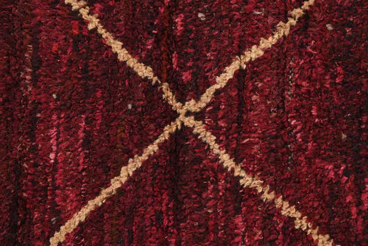 4' 1 x 6' 3 Hand Knotted Moroccan Wool Rug