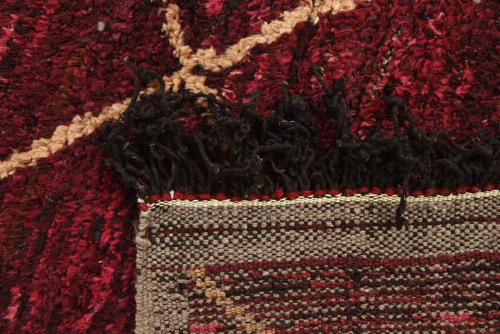 4' 1 x 6' 3 Hand Knotted Moroccan Wool Rug