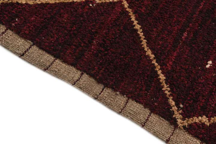 4' x 6' 7 Hand Knotted Moroccan Wool Rug