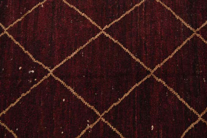 4' x 6' 7 Hand Knotted Moroccan Wool Rug