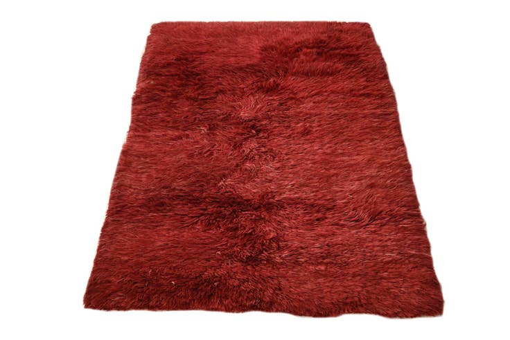 Detail image of 3' 2 x 5' Hand Knotted Moroccan Wool Rug