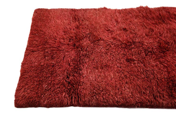 Detail image of 3' 2 x 5' Hand Knotted Moroccan Wool Rug