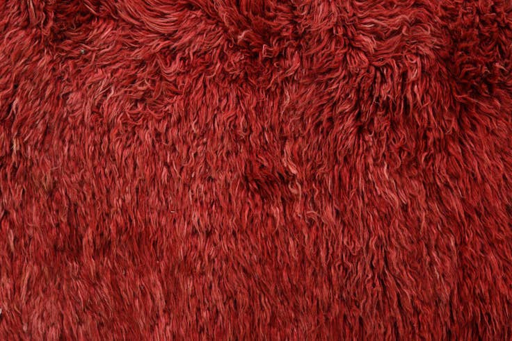 Detail image of 3' 2 x 5' Hand Knotted Moroccan Wool Rug