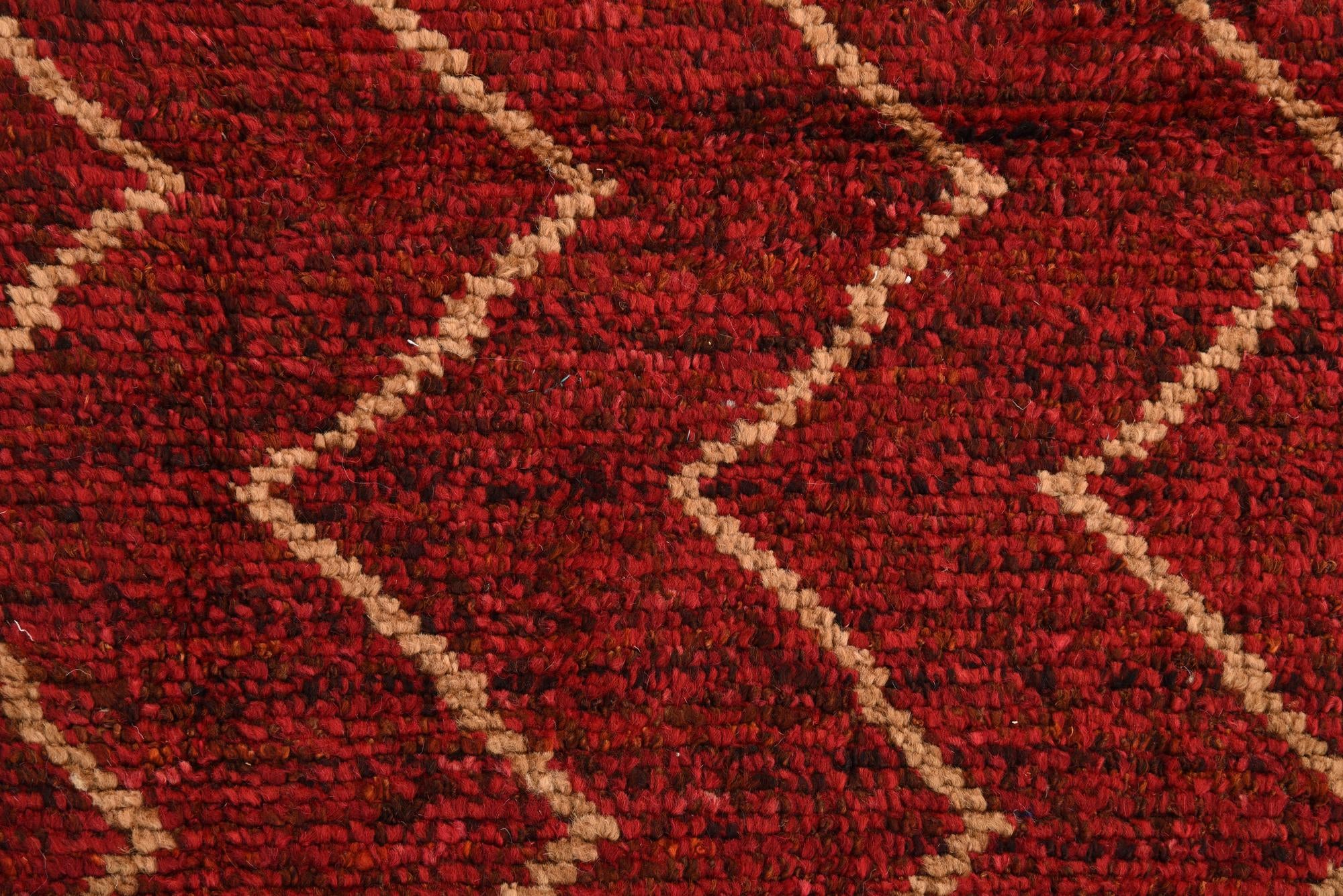 5' x 8' 4 Hand Knotted Moroccan Wool Rug