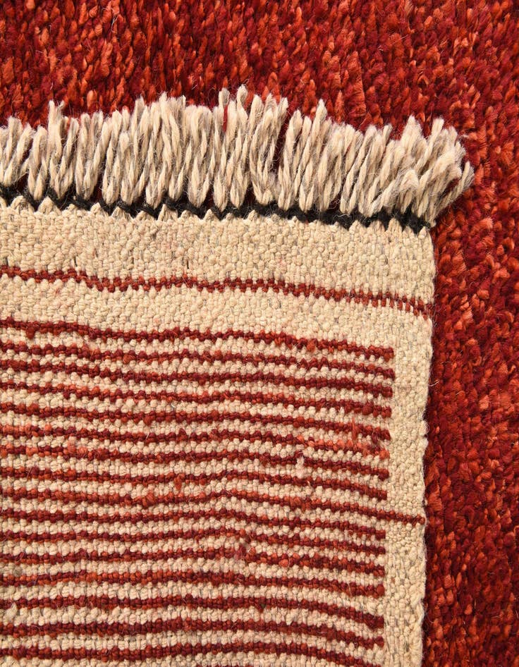 Detail image of 9' x 13'  Hand Knotted Moroccan Wool Rug