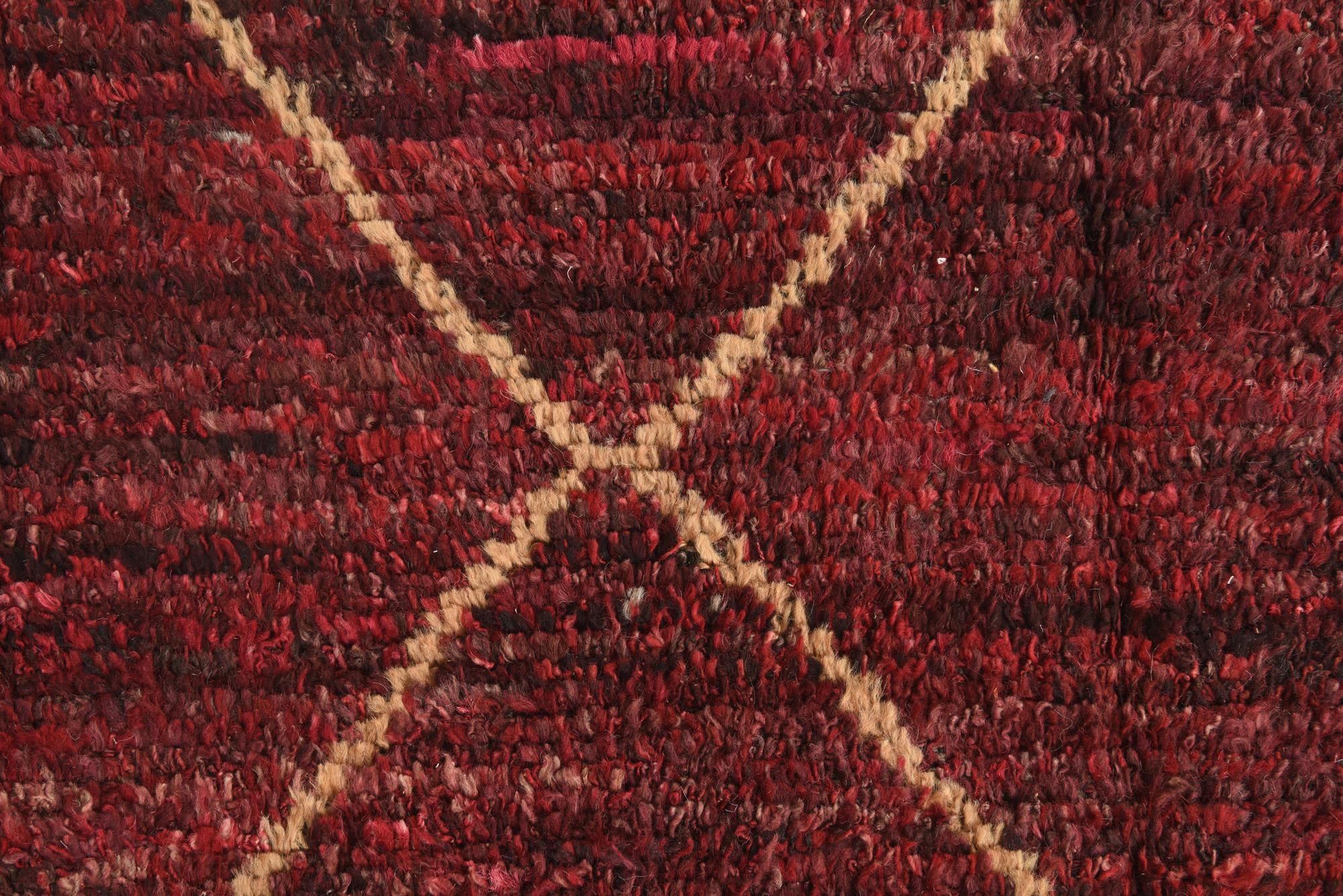 4' 2 x 6' 8 Hand Knotted Moroccan Wool Rug