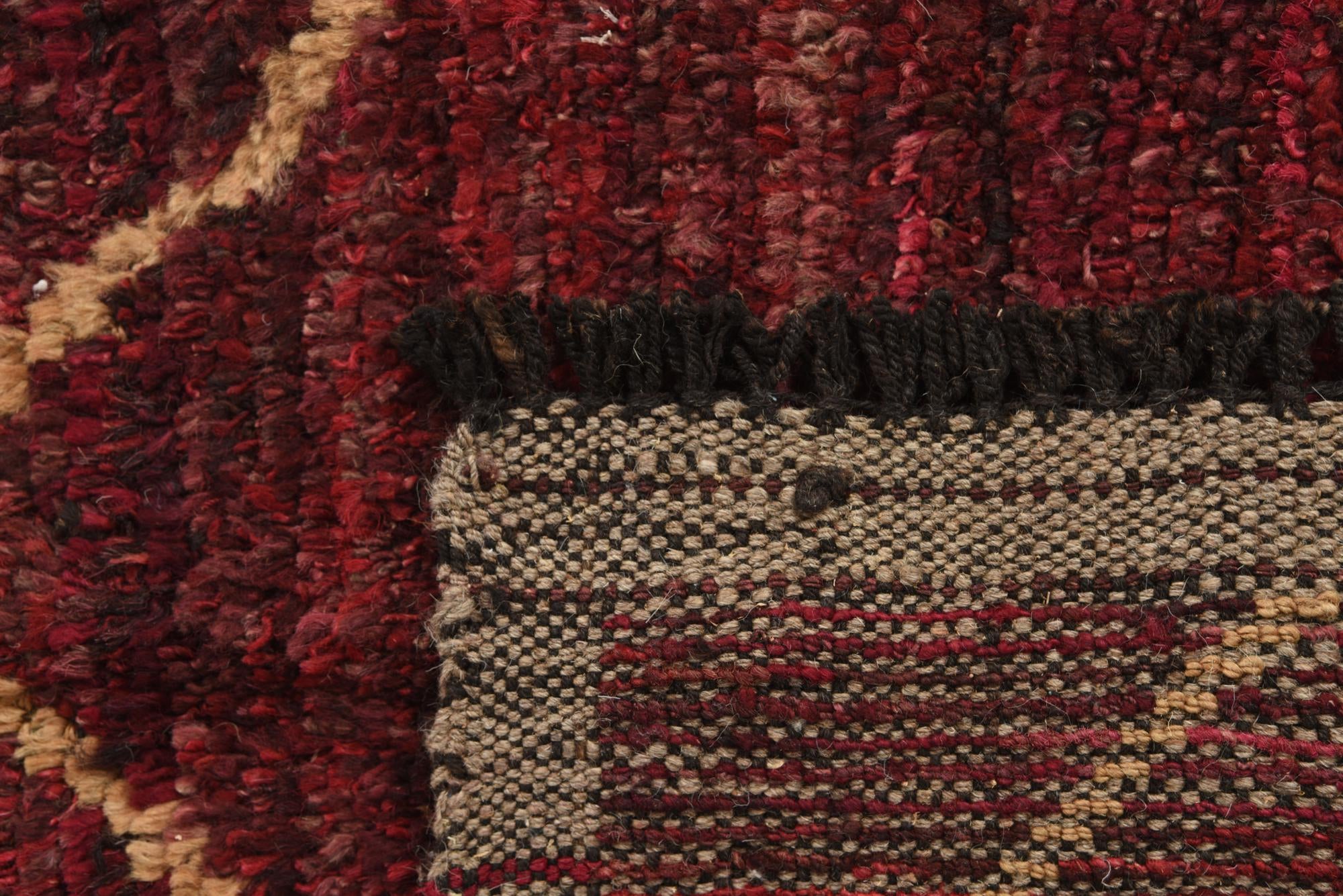 4' 2 x 6' 8 Hand Knotted Moroccan Wool Rug