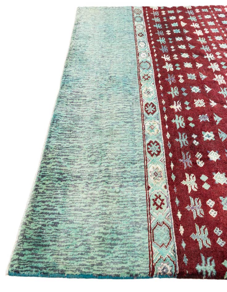 Detail image of 8' x 10' Hand Knotted Moroccan Rug