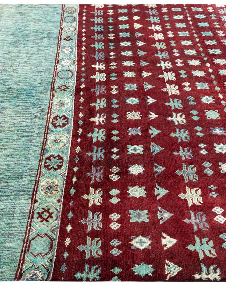 Detail image of 8' x 10'  Hand Knotted Moroccan Rug
