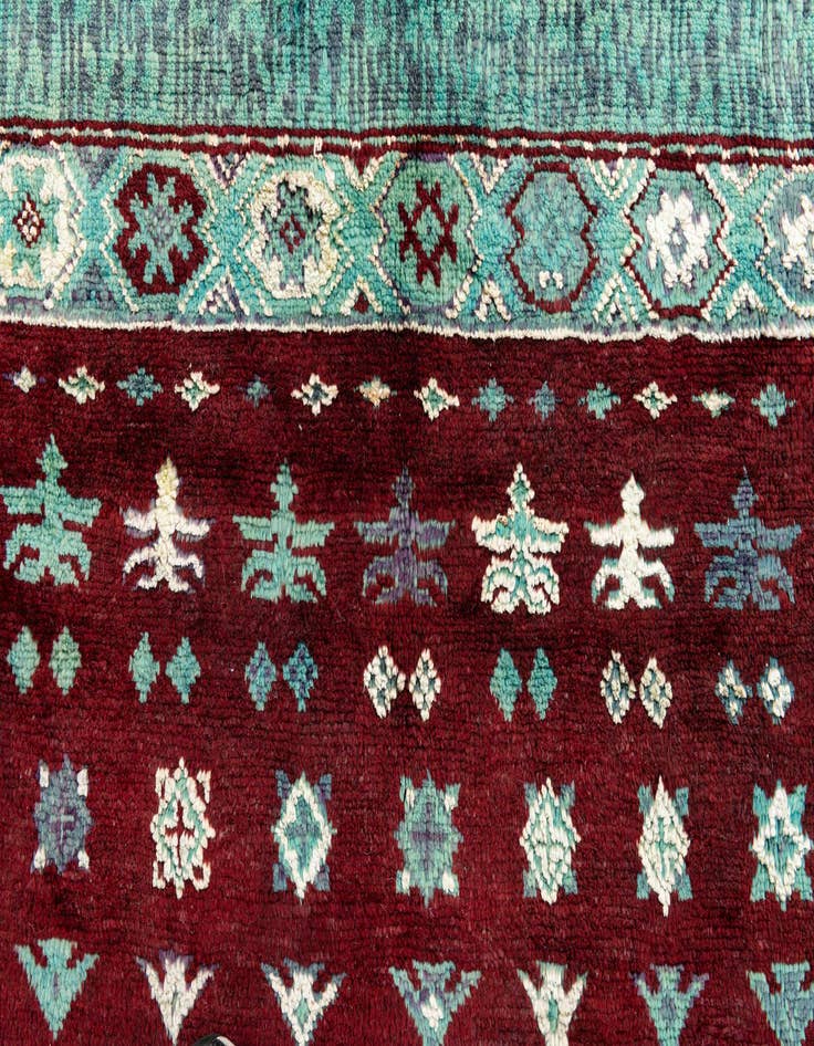 Detail image of 8' x 10'  Hand Knotted Moroccan Rug