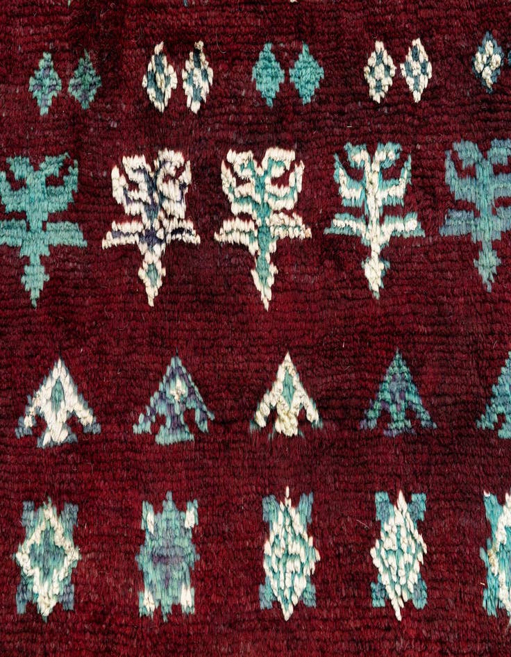 Detail image of 8' x 10'  Hand Knotted Moroccan Rug