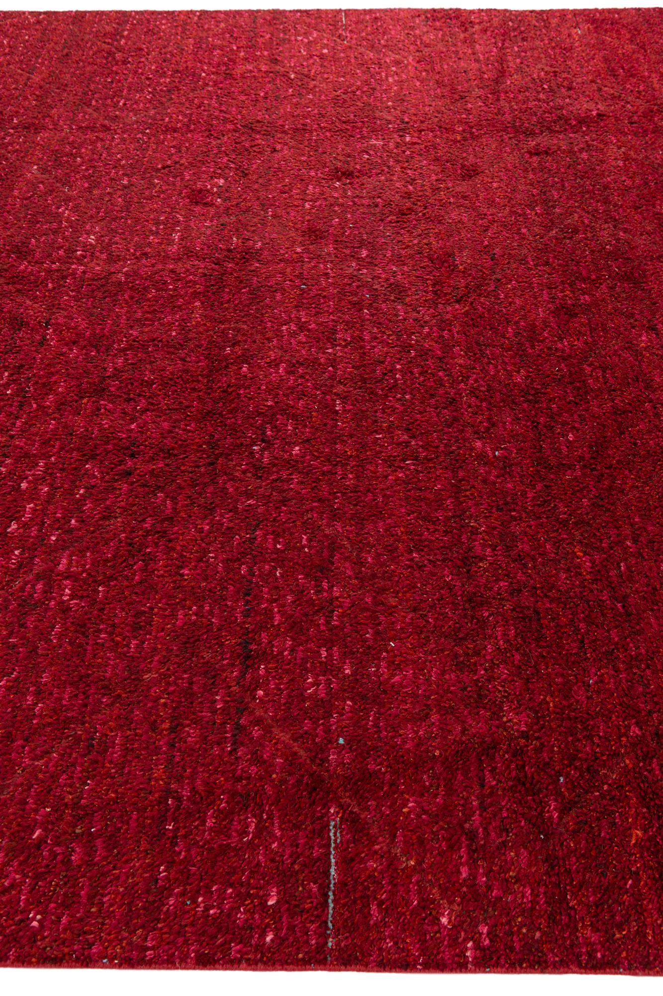 8' 9 x 12' 9 Hand Knotted Moroccan Wool Rug