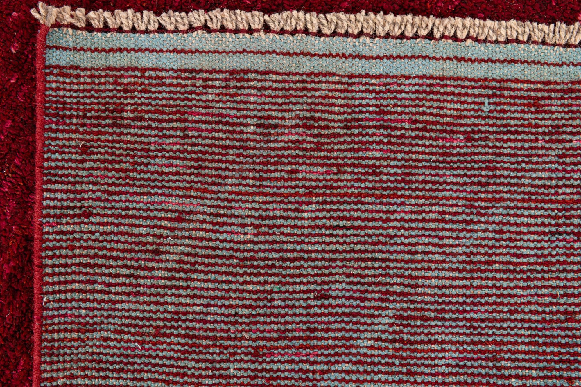 8' 9 x 12' 9 Hand Knotted Moroccan Wool Rug