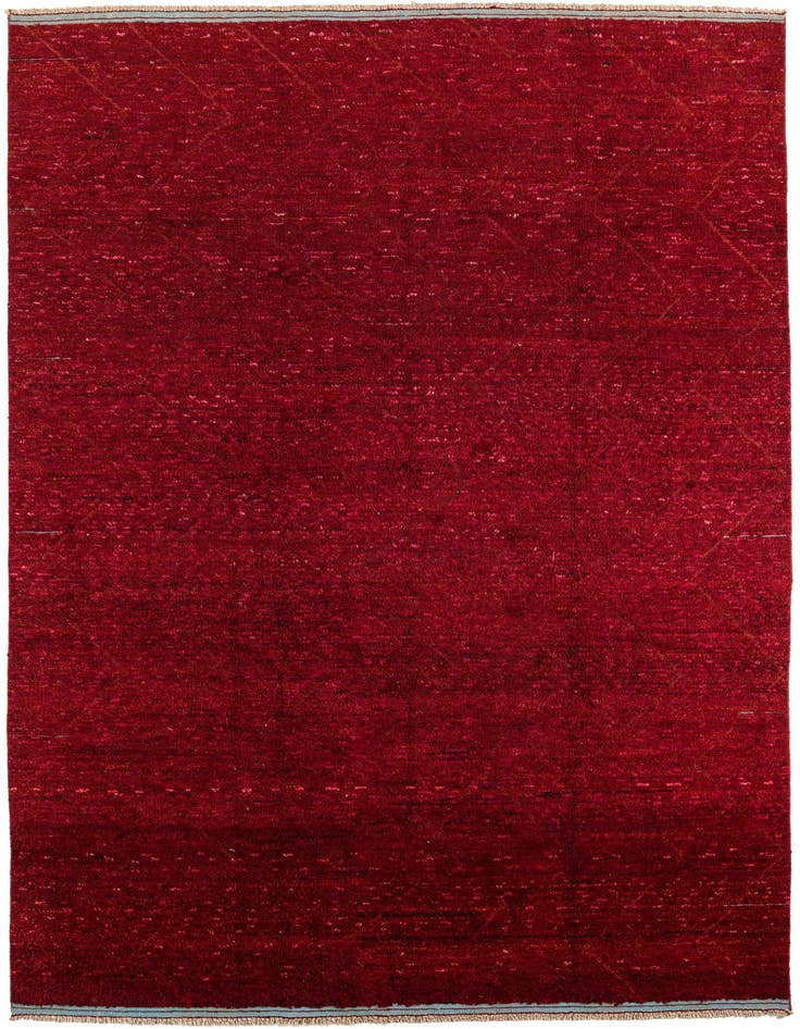 Detail image of 8' 9 x 12' 9 Hand Knotted Moroccan Wool Rug