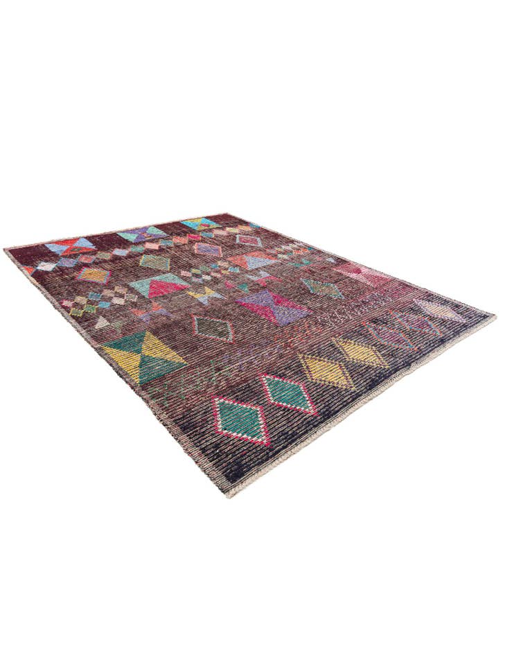 Detail image of 8' 5 x 10' 7  Hand Knotted Moroccan Wool Rug