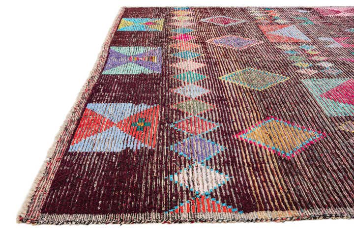 8' 5 x 10' 7 Hand Knotted Moroccan Wool Rug