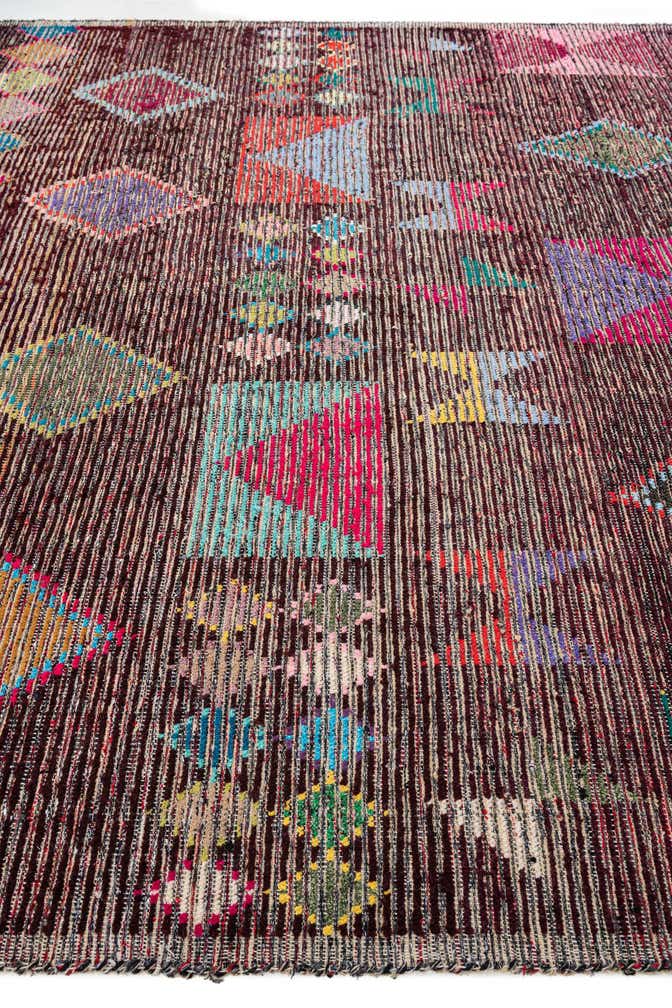 8' 5 x 10' 7 Hand Knotted Moroccan Wool Rug