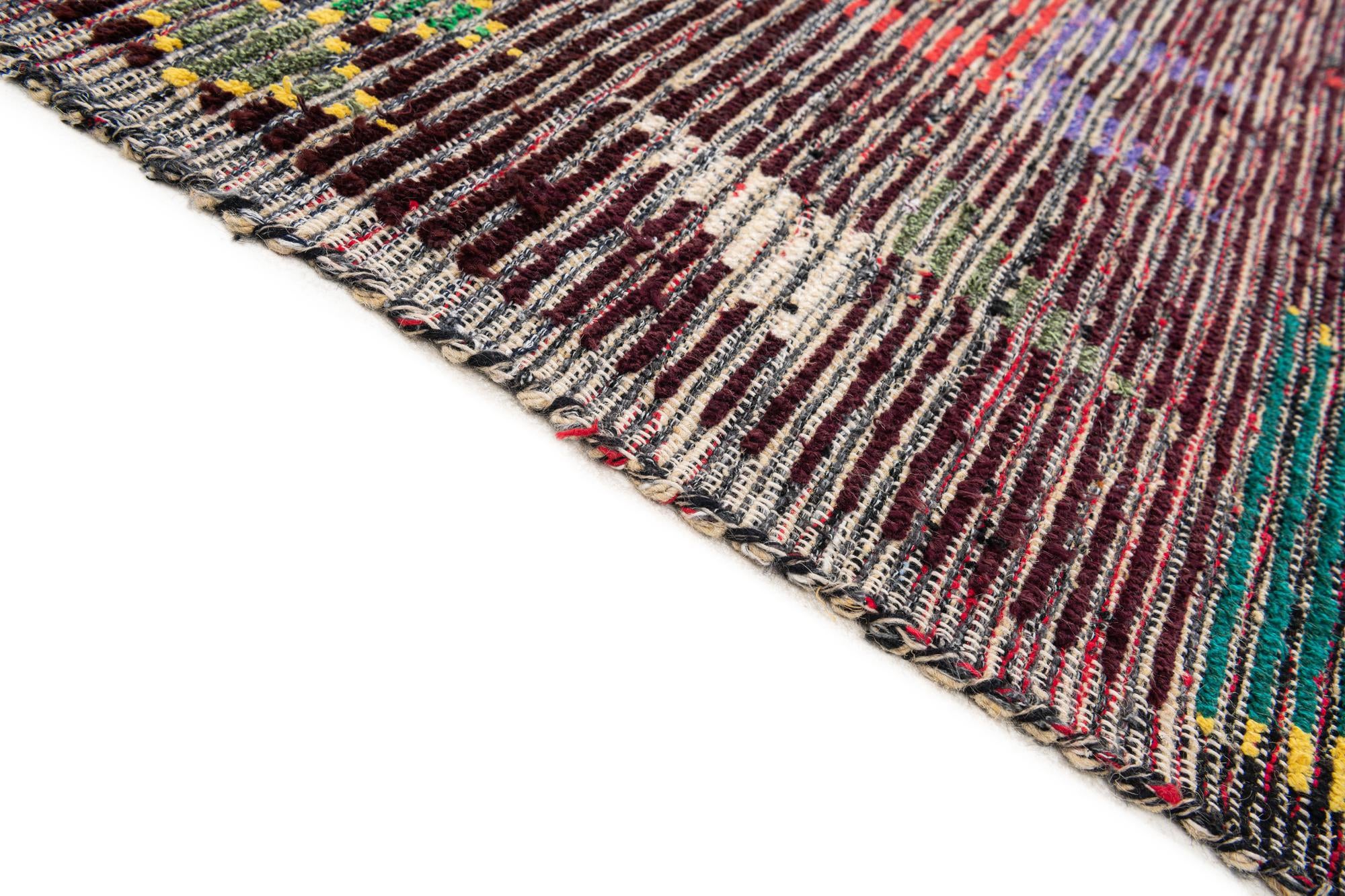 8' 5 x 10' 7 Hand Knotted Moroccan Wool Rug