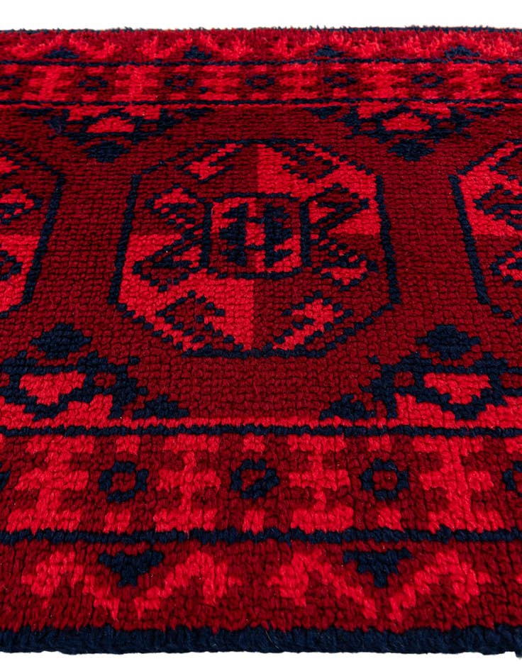 Detail image of 2' 7 x 4' 4 Hand Knotted Moroccan Wool Rug