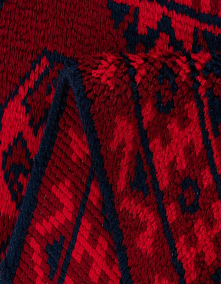 Detail image of 2' 7 x 4' 4  Hand Knotted Moroccan Wool Rug