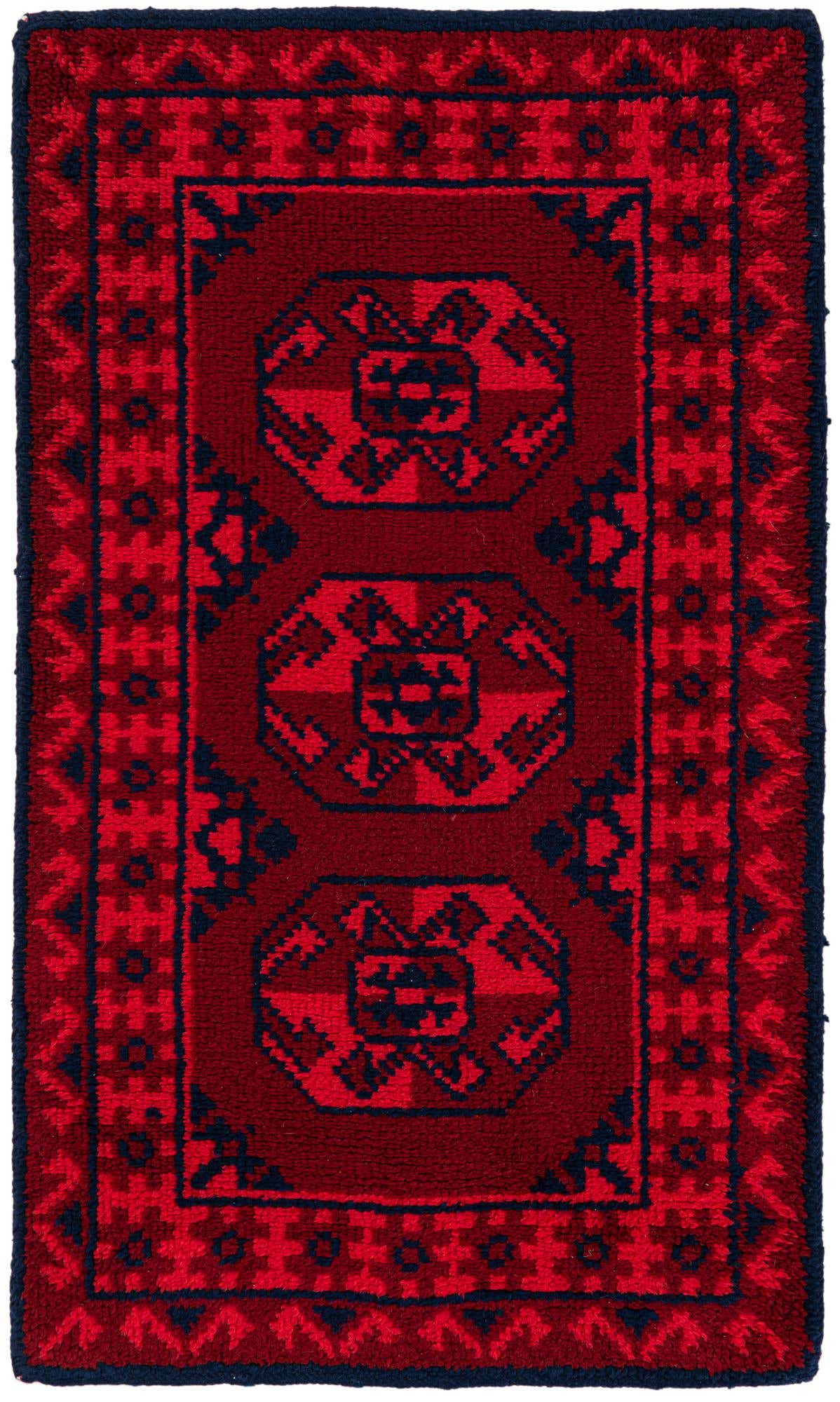 2' 7 x 4' 4 Hand Knotted Moroccan Wool Rug