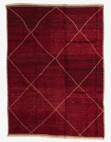 8' 10 x 11' 10 Hand Knotted Moroccan Wool Rug