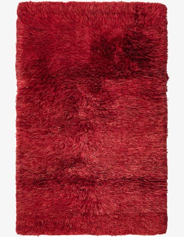 3' 2 x 5' Hand Knotted Moroccan Wool Rug