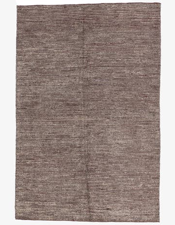 5' 4 x 8' Hand Knotted Moroccan Wool Rug