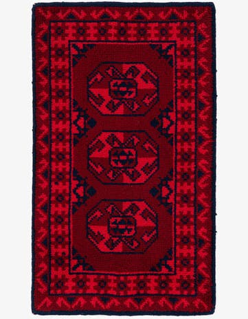 2' 7 x 4' 4 Hand Knotted Moroccan Wool Rug