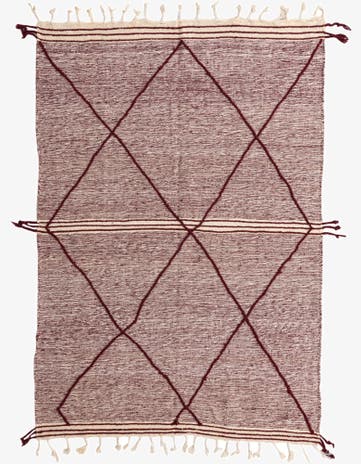 6' 6 x 9' 4 Hand Knotted Moroccan Wool Rug