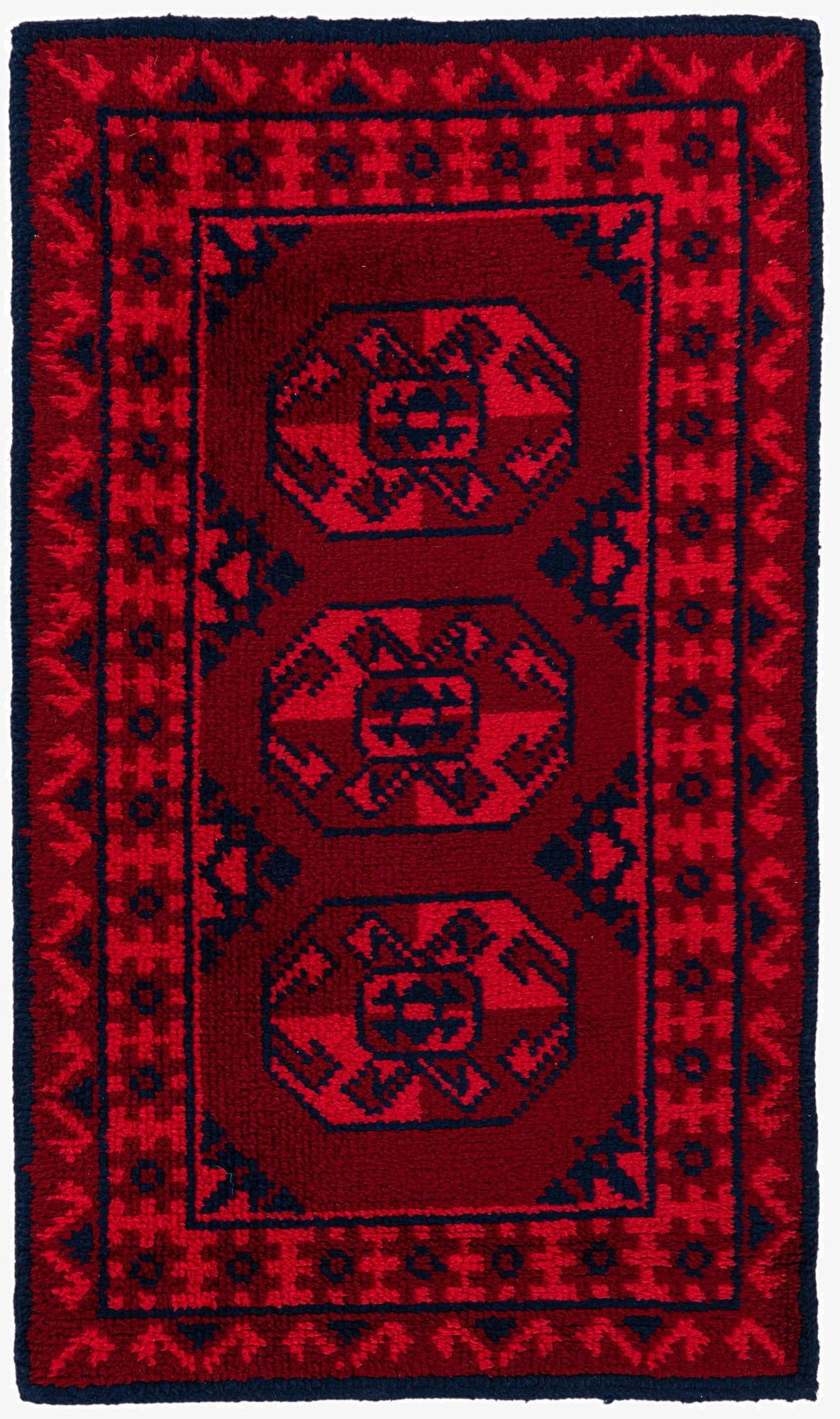 2' 7 x 4' 4  Hand Knotted Moroccan Wool Rug