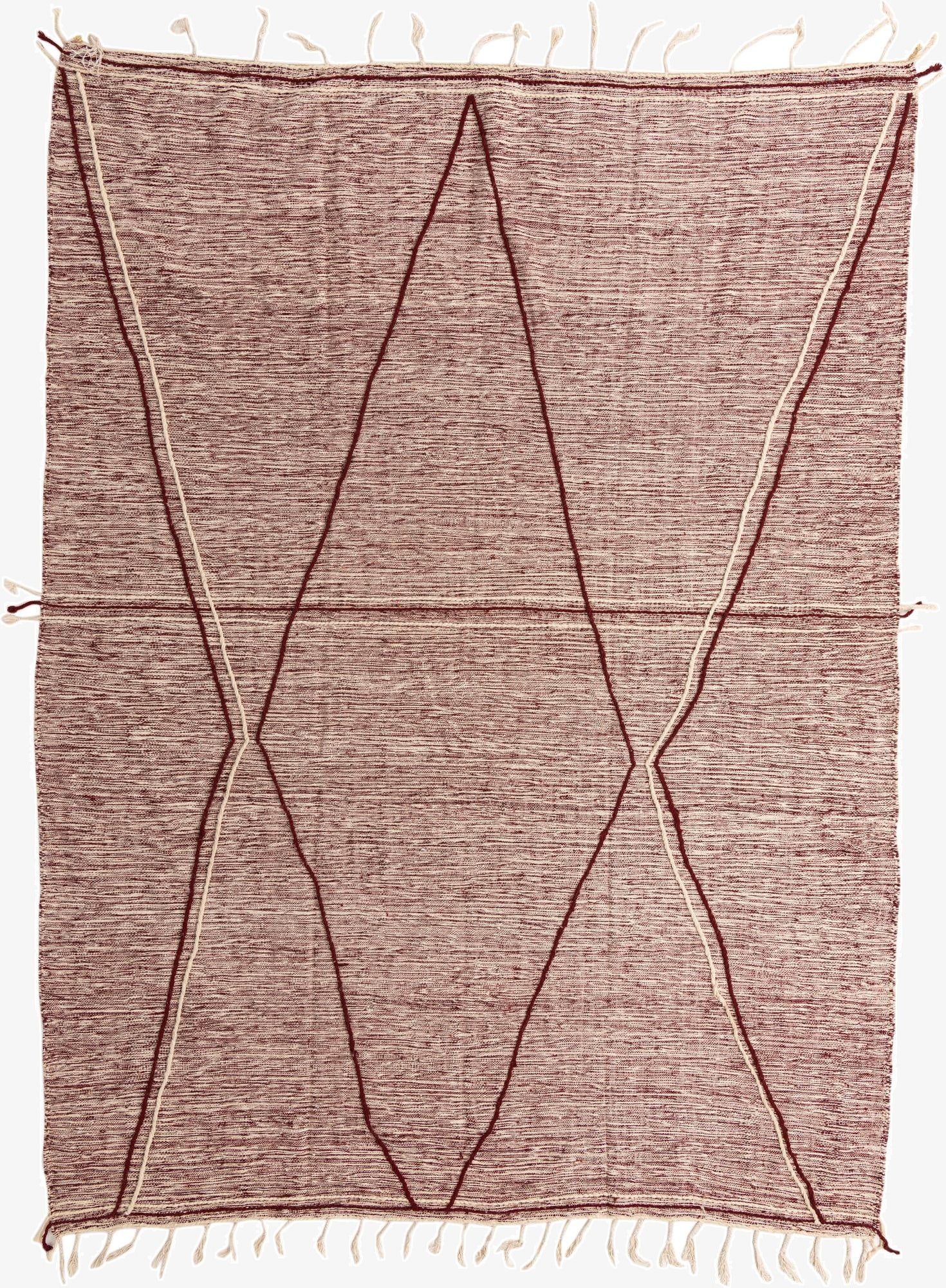 9' 10 x 13' 4  Hand Knotted Moroccan Wool Rug