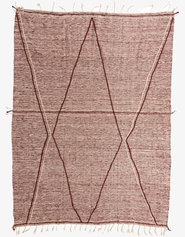 9' 10 x 13' 4 Hand Knotted Moroccan Wool Rug