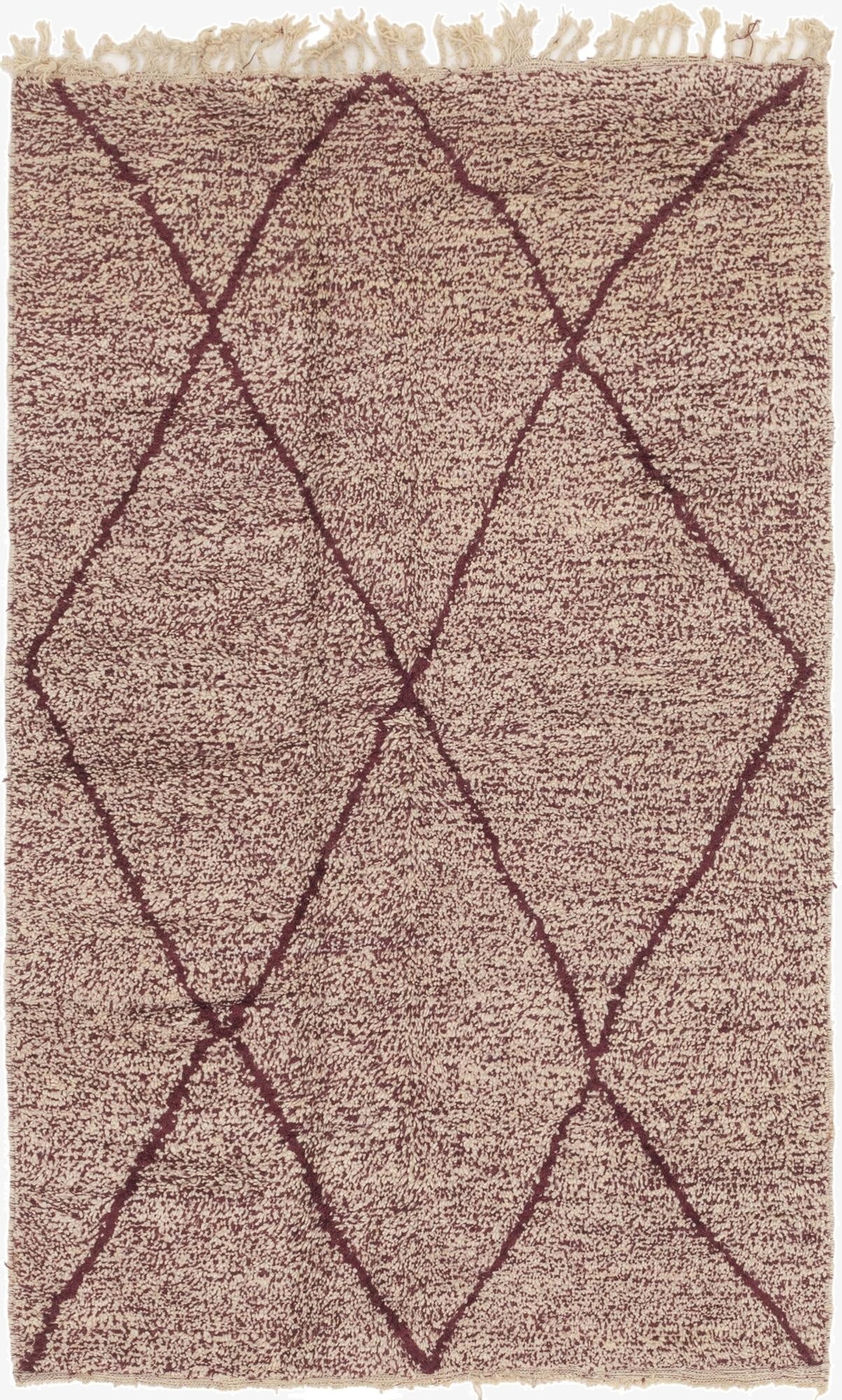 Primary image 5' x 8'  Hand Knotted Moroccan Wool Rug