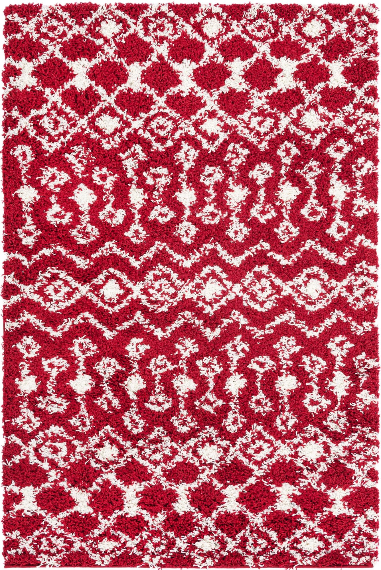 4' x 6' Moroccan Trellis Shag Rug