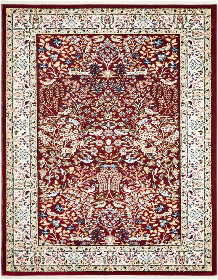 Detail image of 5' 3 x 8' Nain Design Rug