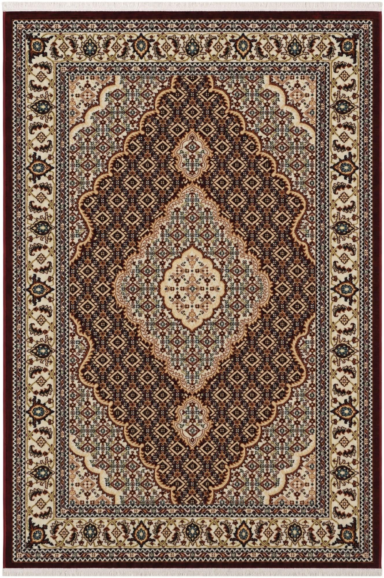 Burgundy Nain Design Rug
