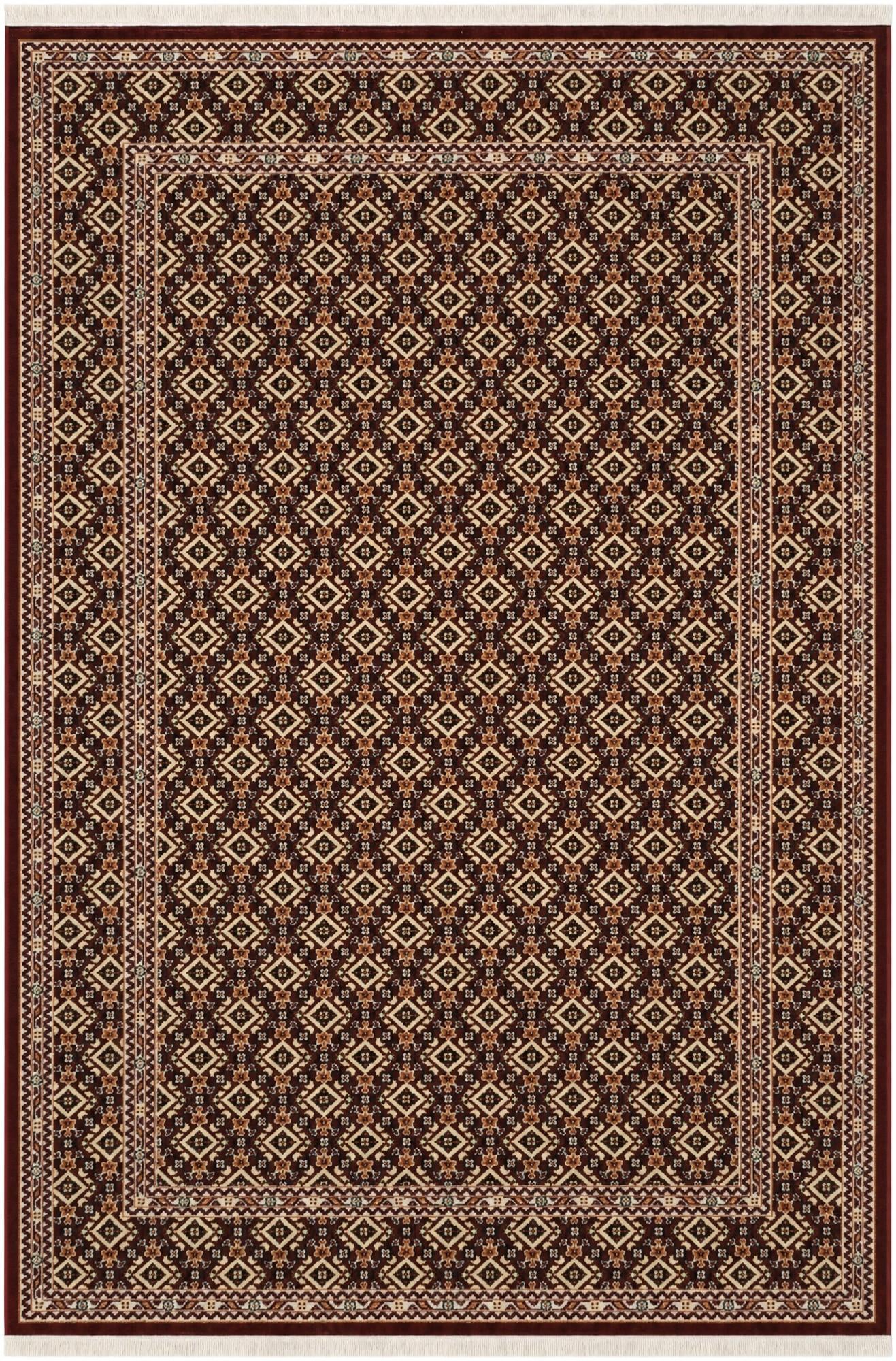 Burgundy Nain Design Rug