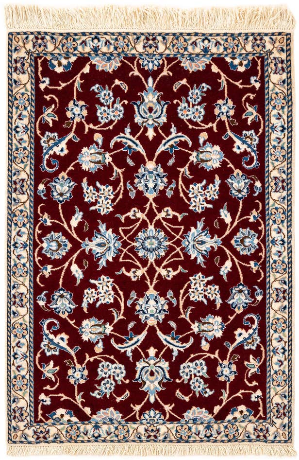 Detail image of 2' x 2' 10 Hand Knotted Nain Rug