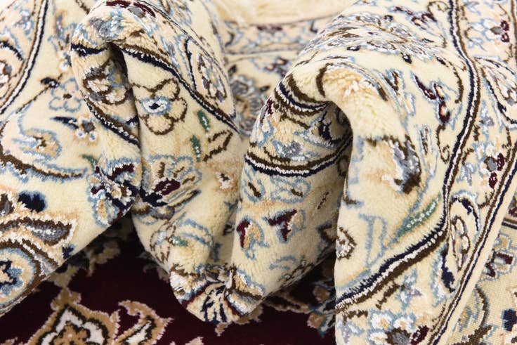 Detail image of 5' 2 x 8' 2 Hand Knotted Nain Persian Rug