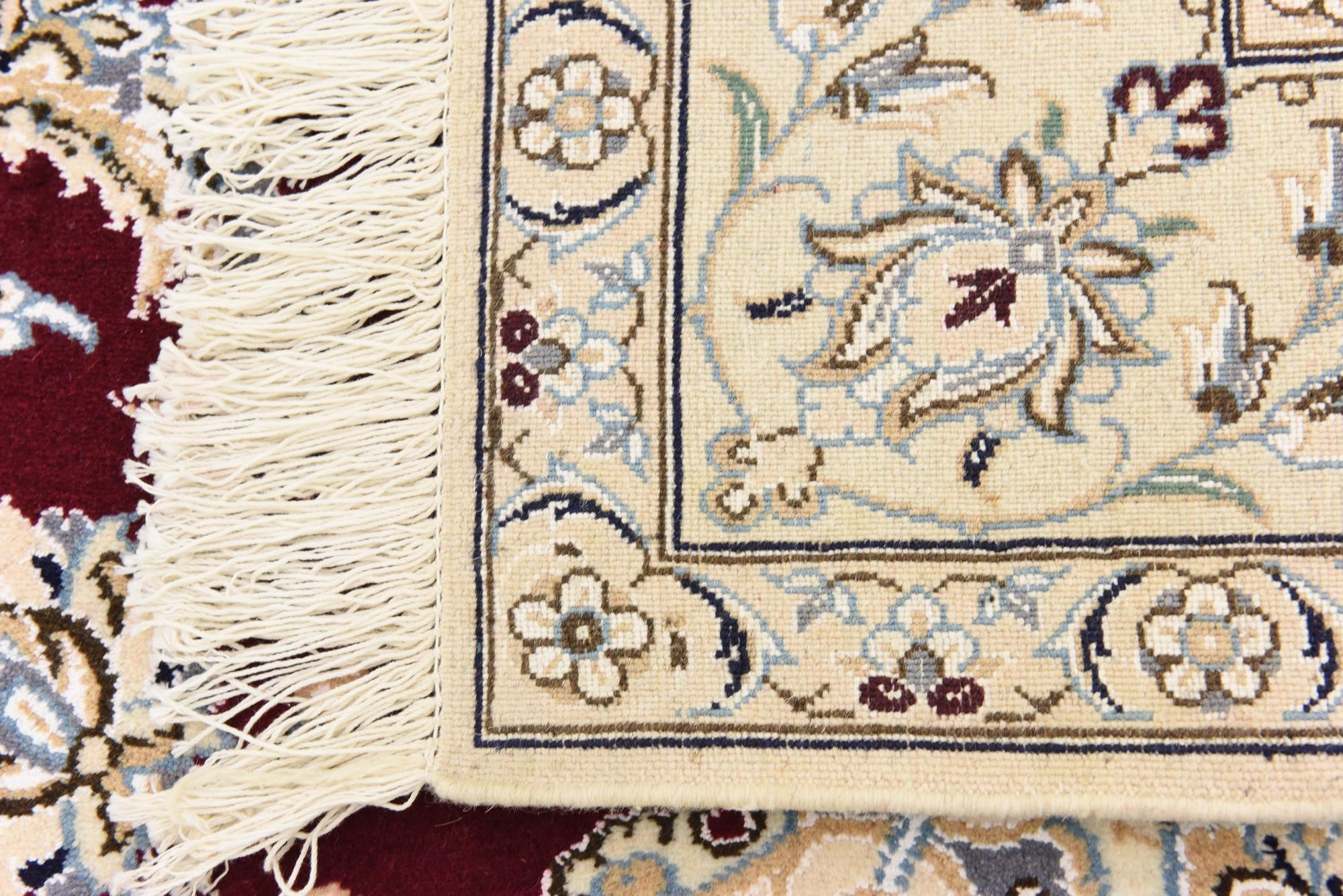 5' 2 x 8' 2 Hand Knotted Nain Persian Rug