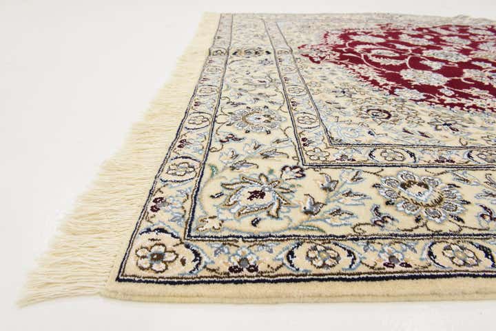 5' 2 x 8' 2 Hand Knotted Nain Persian Rug