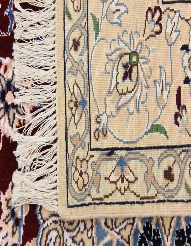 Detail image of 5' 1 x 7' 9 Hand Knotted Nain Persian Rug