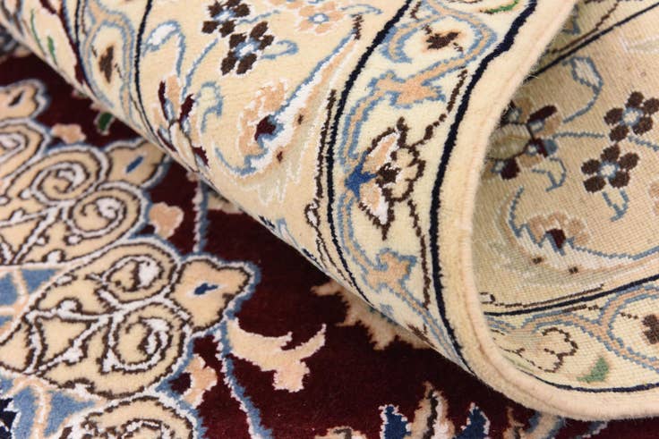 Detail image of 5' 1 x 7' 9 Hand Knotted Nain Persian Rug
