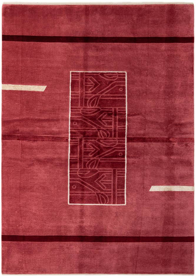Detail image of 5' 9 x 8' 1 Hand Knotted Nepal Rug